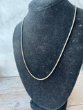 20” Silver Tone Snake Chain Necklace