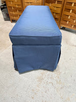 Blue Upholstered Bench