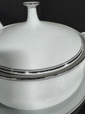 39-Piece RC Royal Ceramics Japan Silver Rimmed White China Set