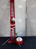Cracker Barrel Super Climbing Santa With Lights And Sound WORKS