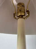 Virginia Metalcrafters Solid Brushed Brass Candlestick Lamp (WORKS)