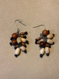 Wooden Beaded Earrings