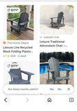 Leisure Line Adirondack Chairs, Set of 2, Set A