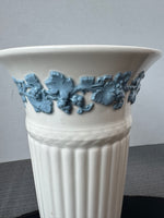 Wedgwood Lavender on Cream Trumpet Vase