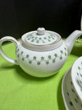 13-Piece Victoria Austria Green Maple Leaves Porcelain China Set