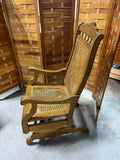 Vintage Cane Bouncing Rocking Chair