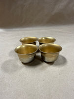 Set Of 4 Brass Holy Water Cups