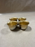 Set Of 4 Brass Holy Water Cups