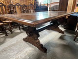 Dining Set: Table, 2 Leaves, 8 Chairs***HEAVY ITEM***READ DETAILS ON PICK UP POLICY***