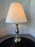 S.H. Lighting Brushed Nickel Candlestick Lamp (WORKS)