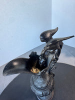 Cast Iron Vintage Dragon Handled Ewer