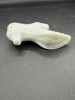 Milk Glass Fenton Shoe With Cat