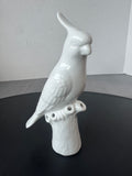 White Ceramic 5-Hole Bird Bud Vase