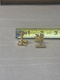 Gold Tone Bull Cuff Links