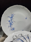 54-Piece Tharoud Limoges Monjovis Blue Floral Yotis China Set