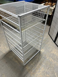 White Metal Wire Storage Drawers