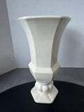 (B) Haeger Vintage Cream Pottery Urn Vase
