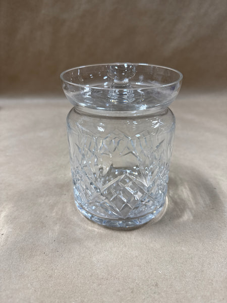 Clear Glass Vanity Jar With Lid