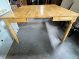 Ashley Furniture Table with Fold Away Leaf and (4) Chairs***HEAVY ITEM***READ DETAILS ON PICK UP POLICY***