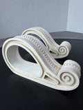 Pair of Shabby Chic Decorative Curtain Rod Holders or Wall Brackets