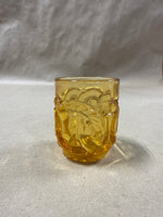 (B) Amber Colored Match/Toothpick Holder