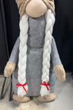 3.5FT Plush Sitting Gnome with Posable Hat