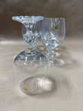 (A) Set Of 6 Claudia Crystal Wine Goblets