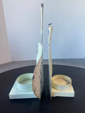 Pair of Villeroy & Boch Punched Metal Candle Luminaries (A)
