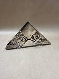 Art Deco Style Silver Plate Geometric Napkin Holder