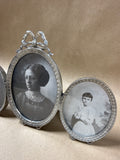 Triple Oval Silver Ornate Picture Frame