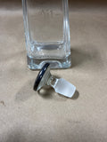 Oil And Vinegar Clear Glass Jar With Sterling Silver Top