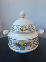 (A) Villeroy & Boch Germany Basket Lidded Soup Tureen