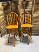 Pair of Swivel Bar Stools