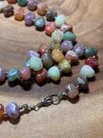Multi-Color Faux Stone Beaded Necklace