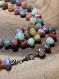 Multi-Color Faux Stone Beaded Necklace