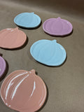 Pastel Pumpkin Trinket Dishes - 6 Pieces