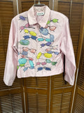 Pink Zip Up Sunglasses Womens Jacket SIZE LARGE