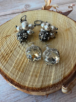 (E) Pair of Silver Tone Earrings