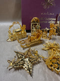 The Danbury Mint Gold Christmas Collection In Box - 1998 (A)
