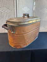 Antique Copper Lidded Wash Boiler