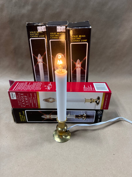 Lot Of 5 Solid Brass Electric Candle Lamp // 3 Sets Available // *** PRICED INDIVIDUALLY**** PLEASE READ DESCRIPTION