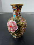 Floral Cloisonné Vintage Bud Vase