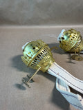 Brass Oil Lamp Burner Replacements - Pair