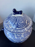 Blue & White Double Happiness Lidded Jar