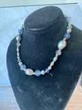 Shades of Periwinkle Blue Beaded Necklace