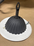 Vintage Orange & Black Pendant Lamp