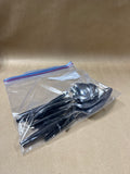 11 Piece Black Eldan Stainless Steel Flatware