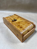 Decorative Wooden Box With Rolling Top