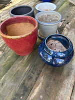A-Lot of Five Small Ceramic Planters
