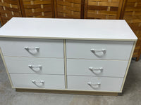 White Particle Board Dresser ***HEAVY ITEM***